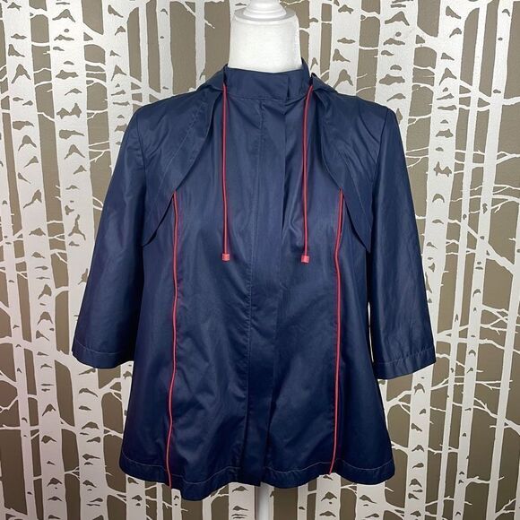 Vintage Circa 1999 Tommy Hilfiger Cropped Sleeve Windbreaker sz S - Picture 5 of 11